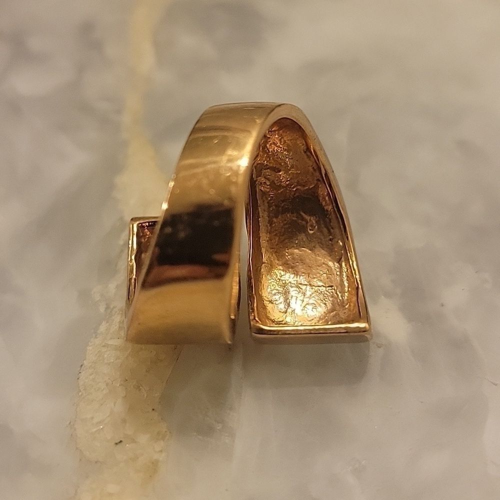 NEW Jules Smith Americana Punk 14KT Gold Chunky Boho Wrap Sculptural Wrap Ring 7 - Picture 5 of 6